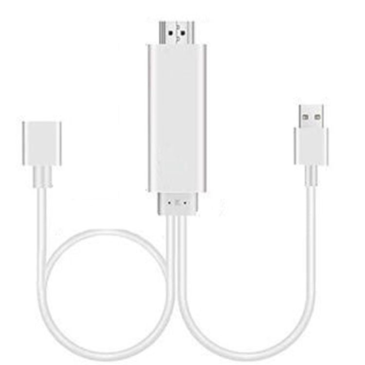 Dongle USB Male + USB Female to HDMI Male 1080P HDMI Cables Adapter - Adapter by buy2fix | Online Shopping UK | buy2fix