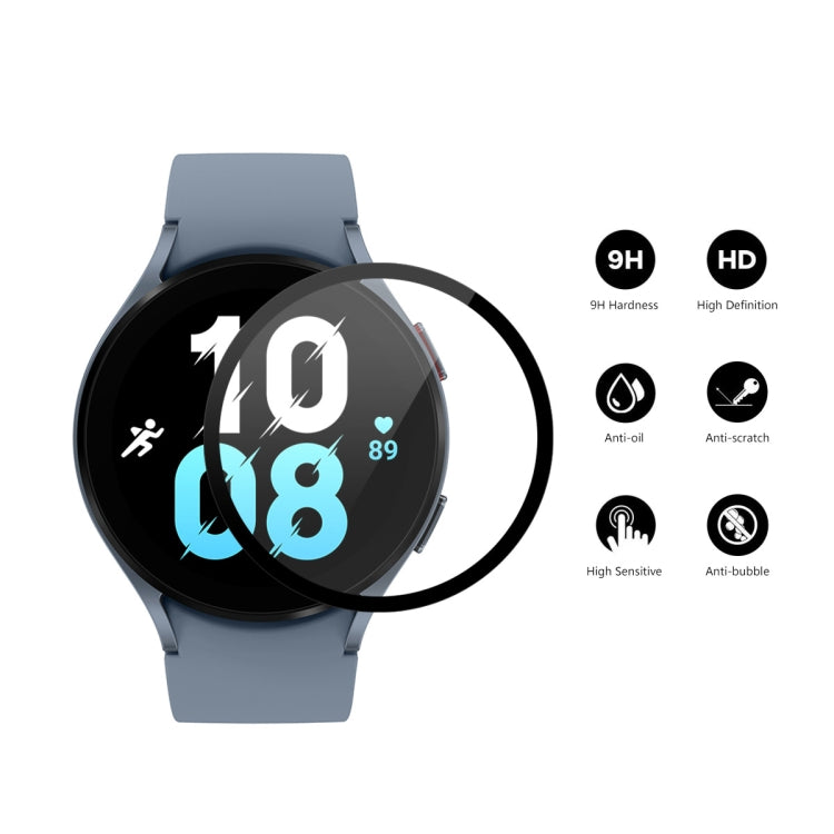 10 PCS For Samsung Galaxy Watch5 44mm ENKAY 9H Full Cover Tempered Glass Watch Film - Screen Protector by ENKAY | Online Shopping UK | buy2fix