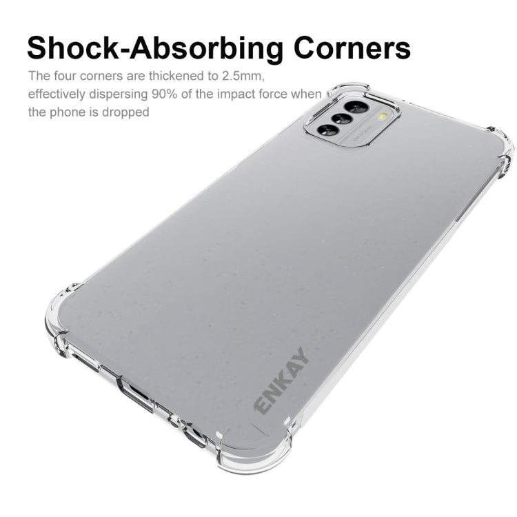 For Nokia G60 5G ENKAY Clear TPU Shockproof Phone Case - Nokia Cases by ENKAY | Online Shopping UK | buy2fix