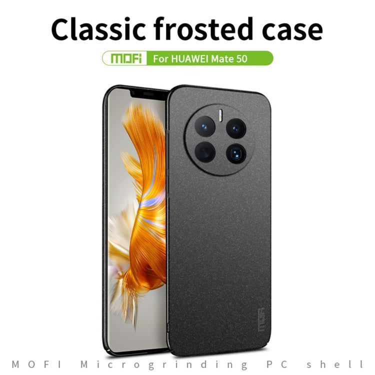 For Huawei Mate 50 MOFI Fandun Series Frosted Ultra-thin PC Hard Phone Case(Red) - Huawei Cases by MOFI | Online Shopping UK | buy2fix