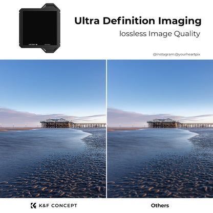 K&F CONCEPT SKU.1809 Full Color ND1000 Square Filter Waterproof ND Filter with Frame - Camera Accessories by K&F | Online Shopping UK | buy2fix