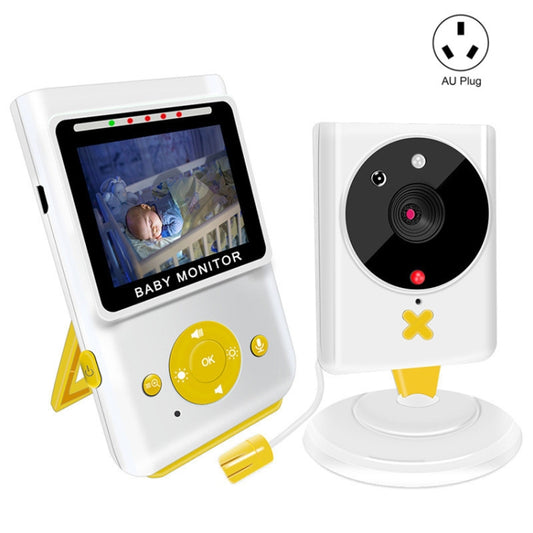 855P 2.4 inch Home Wireless Yellow Baby Monitor with Baby Surveillance Camera(AU Plug) - Security by buy2fix | Online Shopping UK | buy2fix