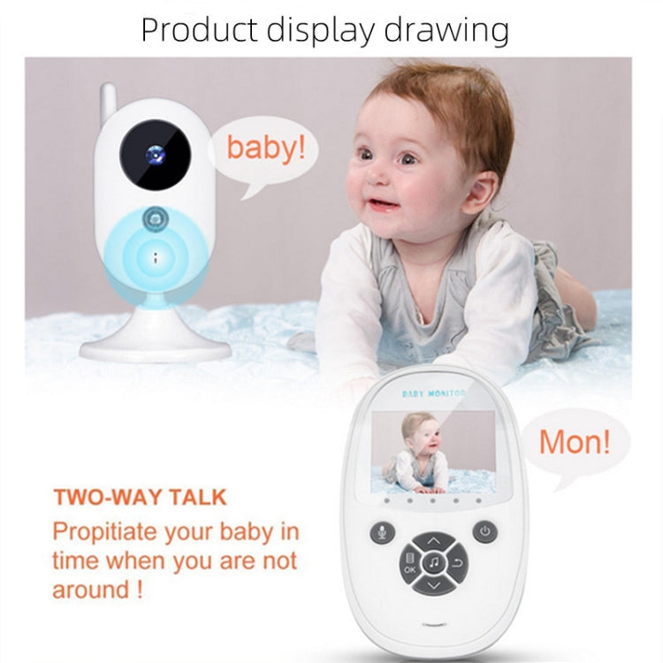 ZR302 2.4GHz Digital Video Smart Baby Monitor Night Vision Camera, Music Player, Two Way Intercom Function(UK Plug) - Security by buy2fix | Online Shopping UK | buy2fix