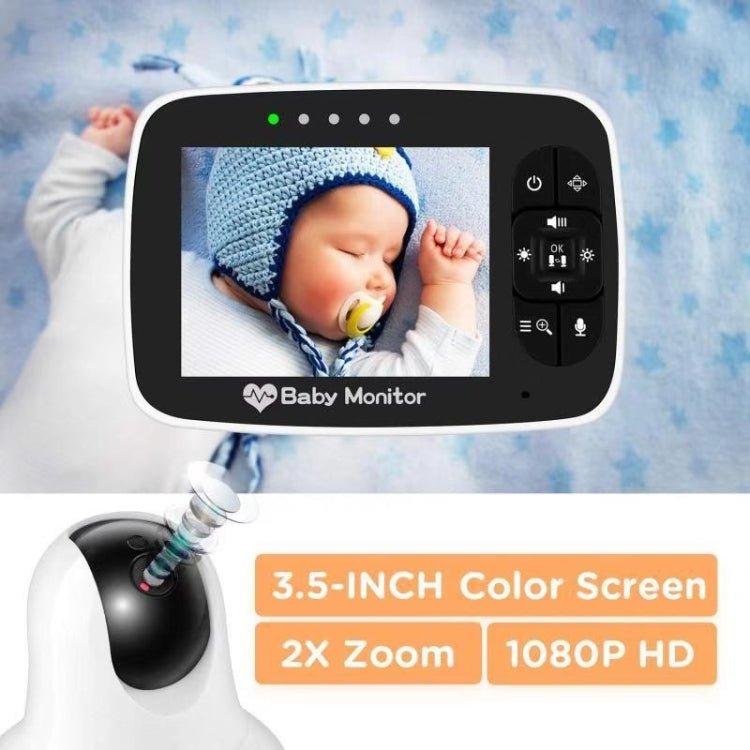 SM935 3.5 inch LCD Screen Wireless Video Baby Monitor Night Vision Two-Way Audio IP Camera(UK Plug) - Security by buy2fix | Online Shopping UK | buy2fix