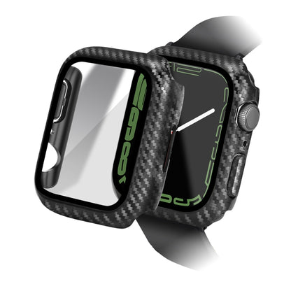 For Apple Watch Series 7＆8 45mm ENKAY Hat-Prince Waterproof Full Coverage PC Frame + 9H Tempered Glass Case - Watch Cases by ENKAY | Online Shopping UK | buy2fix