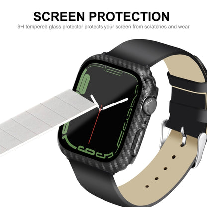 For Apple Watch Series 7＆8 45mm ENKAY Hat-Prince Waterproof Full Coverage PC Frame + 9H Tempered Glass Case - Watch Cases by ENKAY | Online Shopping UK | buy2fix