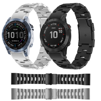 For Garmin EPIX Gen 2 22mm Titanium Alloy Quick Release Watch Band(Black) - Watch Bands by buy2fix | Online Shopping UK | buy2fix