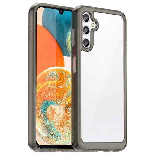 For Samsung Galaxy A14 4G Colorful Series Acrylic + TPU Phone Case(Transparent Grey) - Galaxy Phone Cases by buy2fix | Online Shopping UK | buy2fix