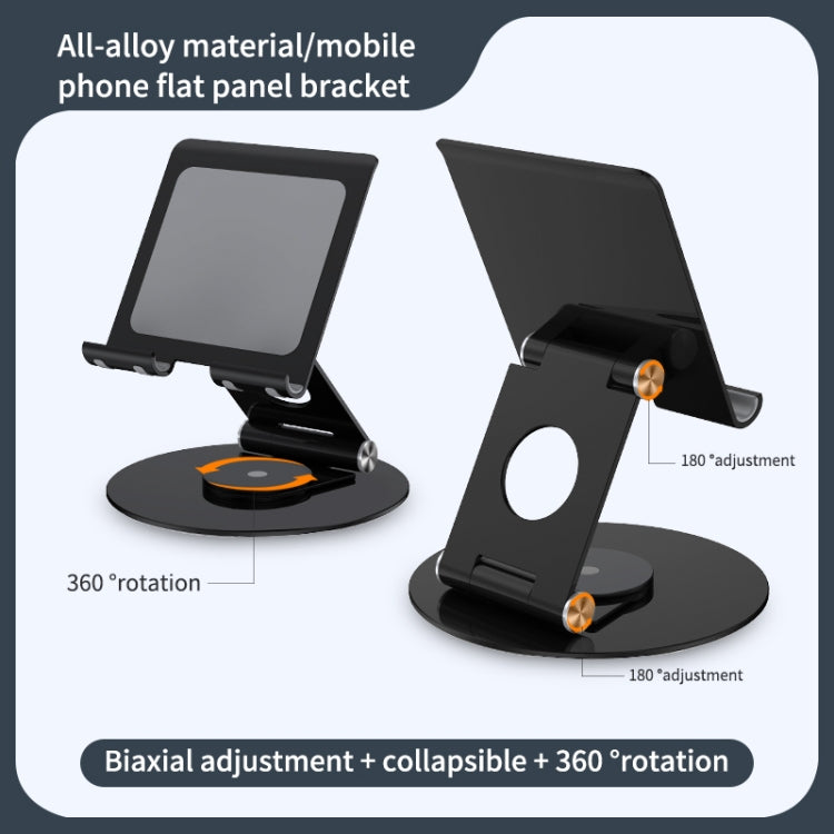 JUNSUNMAY 360 Degrees Rotating Foldable Laptop Desktop Holder Height / Angle Adjustable(Black) - MacBook Holder by JUNSUNMAY | Online Shopping UK | buy2fix