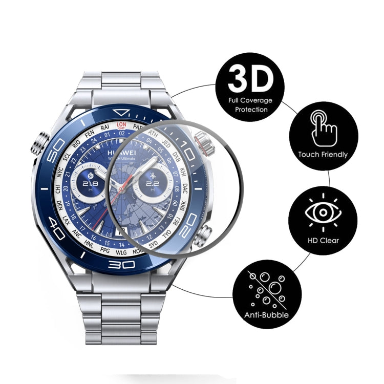 2pcs For Huawei Watch Ultimate ENKAY Hat-Prince 3D Full Coverage Soft PC Edge + PMMA HD Screen Protector Film - Screen Protector by ENKAY | Online Shopping UK | buy2fix