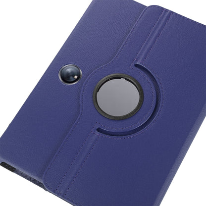 For OnePlus Pad / OPPO Pad 2 ENKAY 360 Degree Rotation Stand Litchi Leather Smart Tablet Case(Dark Blue) - OPPO Cases by ENKAY | Online Shopping UK | buy2fix