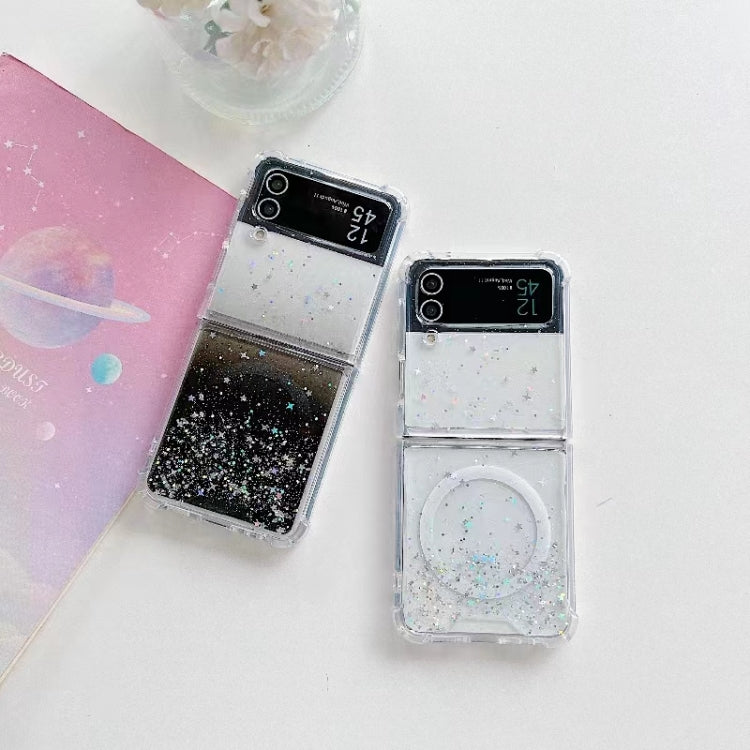 For Samsung Galaxy Z Flip4 Magsafe Glitter TPU Phone Protective Case(Purple) - Galaxy Z Flip4 5G Cases by buy2fix | Online Shopping UK | buy2fix