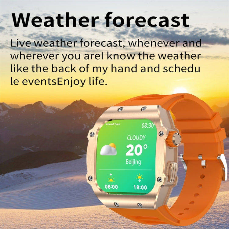 AK55 1.91 inch IP67 Waterproof Color Screen Smart Watch,Support Heart Rate / Blood Pressure / Blood Oxygen Monitoring(Gold) - Smart Watches by buy2fix | Online Shopping UK | buy2fix