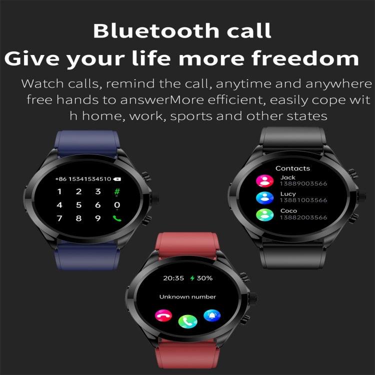 ET440 1.39 inch Color Screen Smart Silicone Strap Watch,Support Heart Rate / Blood Pressure / Blood Oxygen / Blood Glucose Monitoring(Black) - Smart Watches by buy2fix | Online Shopping UK | buy2fix