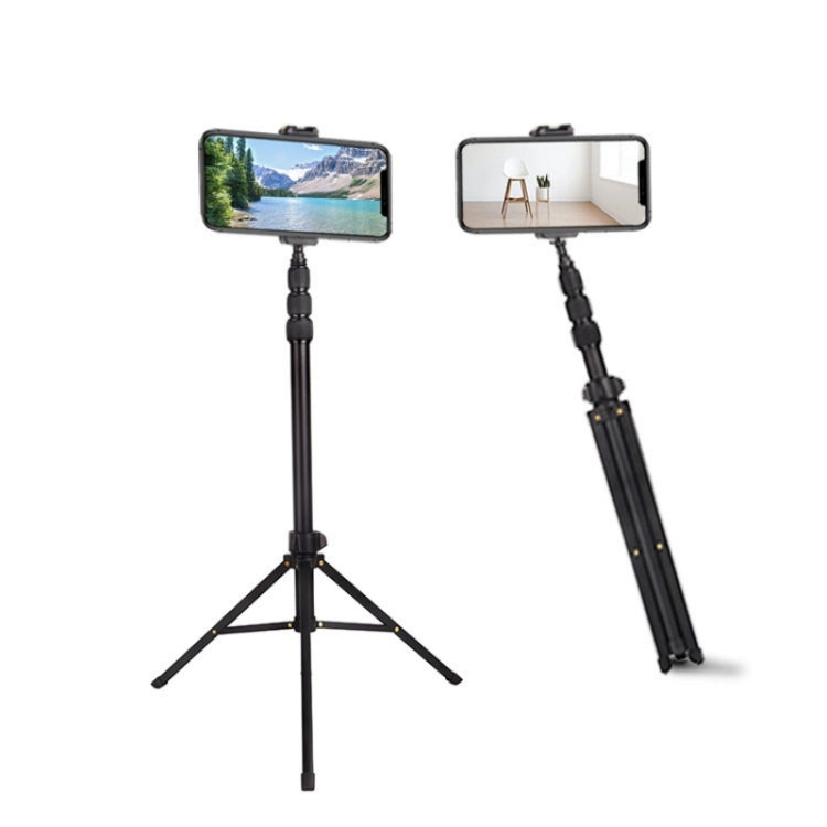 JMARY MT45 Cell Phone Clip Camera Mount Holder Telescopic Selfie Stick Outdoor Tripod Stand - Tripods by buy2fix | Online Shopping UK | buy2fix