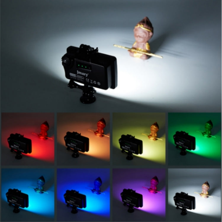 JMARY FM-72RGB Rechargeable Diving Photography RGB IPX8 Waterproof Camera LED Fill Light -  by Jmary | Online Shopping UK | buy2fix