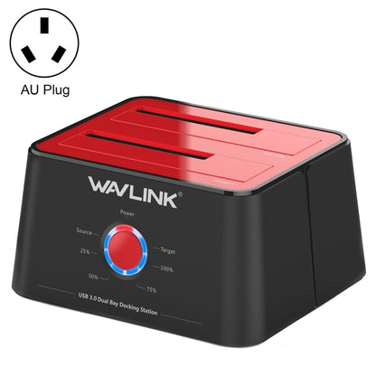 Wavlink ST334U SSD Dual Bay External Hard Drive Docking Station USB 3.0 to SATA I/II/III(AU Plug) - External Hard Drives by WAVLINK | Online Shopping UK | buy2fix