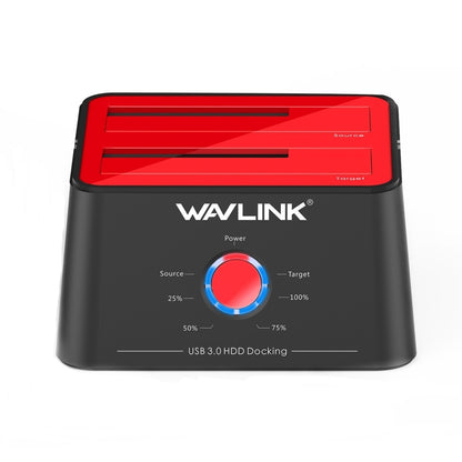 Wavlink ST334U SSD Dual Bay External Hard Drive Docking Station USB 3.0 to SATA I/II/III(AU Plug) - External Hard Drives by WAVLINK | Online Shopping UK | buy2fix