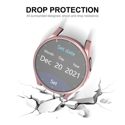 For Samsung Galaxy Watch6 40mm ENKAY Hat-Prince Full Coverage Electroplated Soft TPU Case with Screen Protection(Silver) - Watch Cases by ENKAY | Online Shopping UK | buy2fix