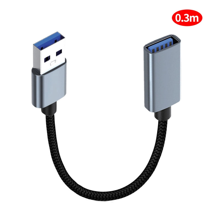 JUNSUNMAY 2A USB 3.0 Male to Female Extension Cord High Speed Charging Data Cable, Length:0.3m - USB Cable by JUNSUNMAY | Online Shopping UK | buy2fix