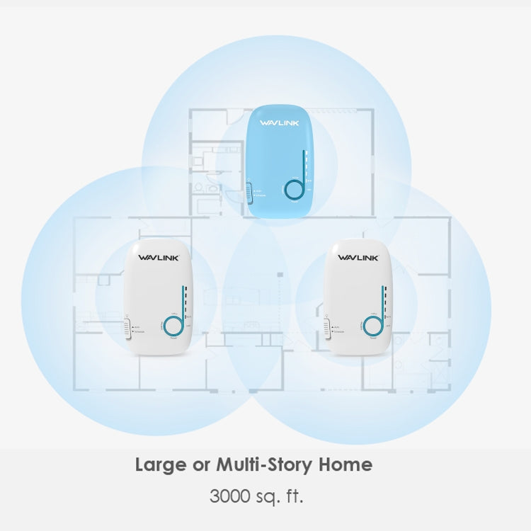 WAVLINK WS-WN576A2 AC750 Household WiFi Router Network Extender Dual Band Wireless Repeater, Plug:EU Plug - Wireless Routers by WAVLINK | Online Shopping UK | buy2fix