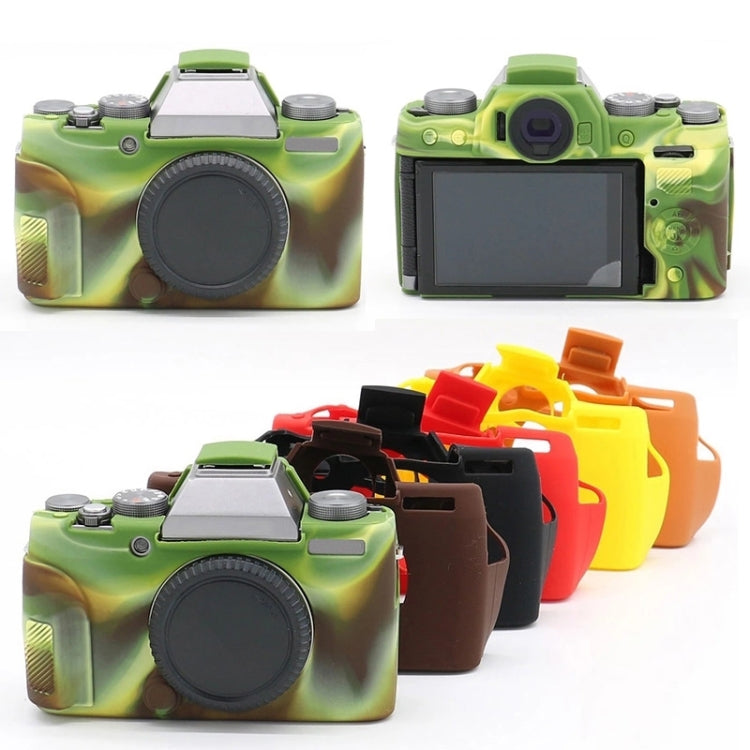 Richwell Soft Silicone TPU Skin Body Rubber Camera Case Bag Full Cover for Fujifilm Fuji X-T100 Digital Camera(Red) - Camera Accessories by Richwell | Online Shopping UK | buy2fix
