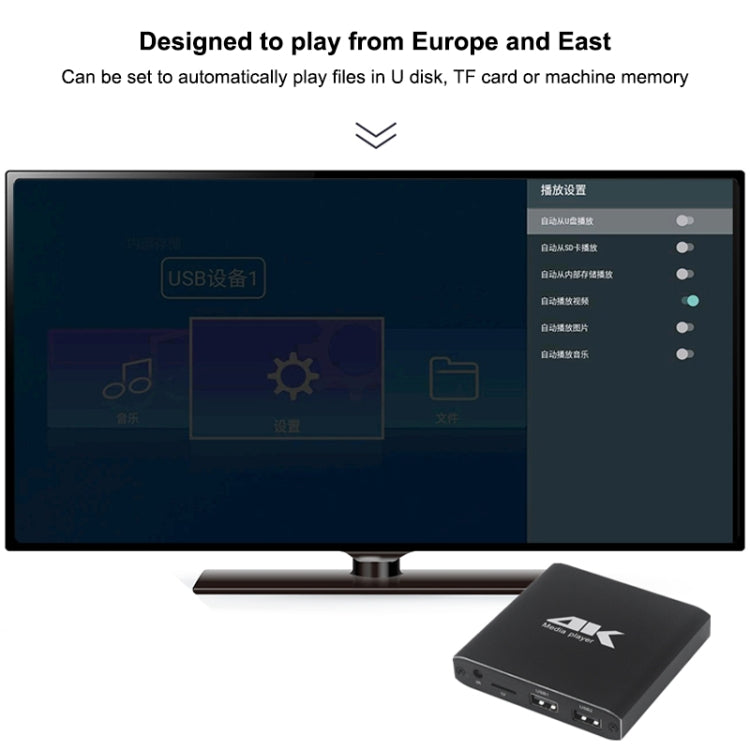 4K HD Player Single AD(US) - Consumer Electronics by buy2fix | Online Shopping UK | buy2fix