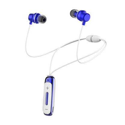 BT315 Sport Bluetooth Headset Wireless Stereo Earphone Bluetooth 4.1 Earpiece With Mic Sport Bass Magnetic Necklace Earpiece(Blue) - Sport Earphone by buy2fix | Online Shopping UK | buy2fix