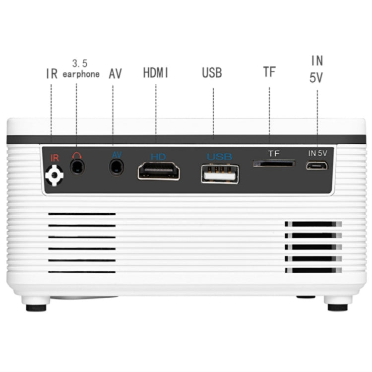 S361 80 Lumens 320 x 240 Pixel Portable Mini Projector, Support 1080P, AU Plug(White) - Consumer Electronics by buy2fix | Online Shopping UK | buy2fix