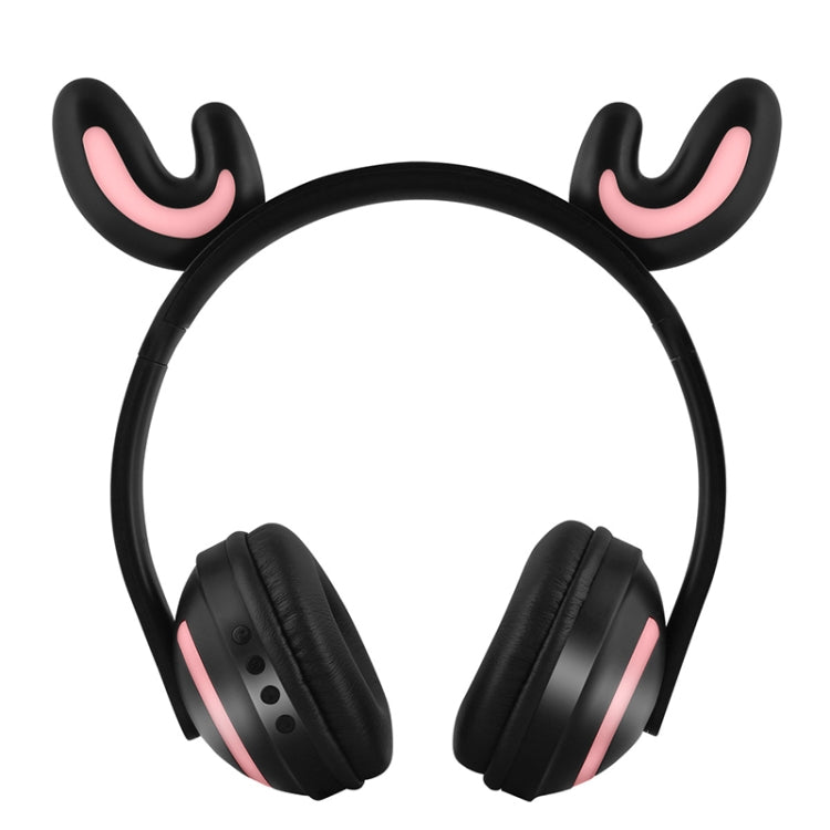 ZW19 LED 7 Colors light Bluetooth Stereo Wireless Headphones Cat Ear Flashing Glowing  Gaming Headset Earphone(Deer Fairy) - Headset & Headphone by buy2fix | Online Shopping UK | buy2fix