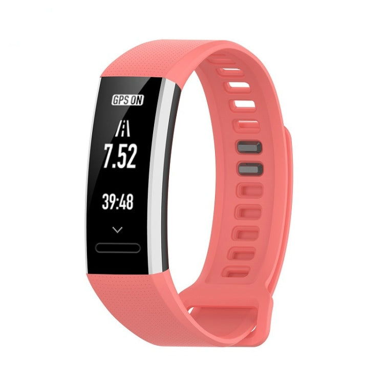 For Huawei Band 2 Pro / Band 2 / ERS-B19 / ERS-B29 Sports Bracelet Silicone Watch Band(Pink) - Smart Wear by buy2fix | Online Shopping UK | buy2fix