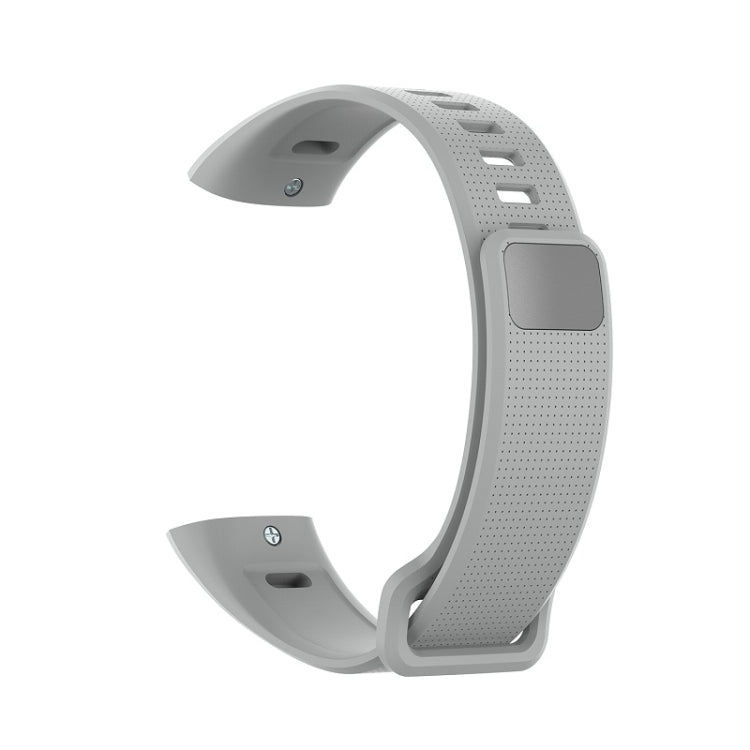 For Huawei Band 2 Pro / Band 2 / ERS-B19 / ERS-B29 Sports Bracelet Silicone Watch Band(Gray) - Smart Wear by buy2fix | Online Shopping UK | buy2fix