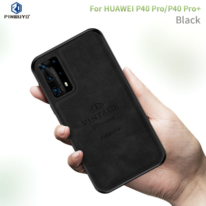 For Huawei P40 pro / P40pro+ PINWUYO Zun Series PC + TPU + Skin Waterproof And Anti-fall All-inclusive Protective Shell(Black) - Huawei Cases by PINWUYO | Online Shopping UK | buy2fix