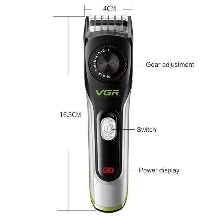 VGR V-028 5W USB Self Trimming Hair Clipper - Hair Trimmer by VGR | Online Shopping UK | buy2fix