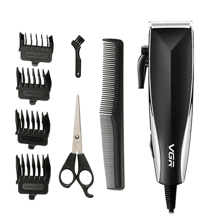 VGR V-033 9W 8 in 1 Electric Hair Clipper with Line, Plug Type: EU Plug - Hair Trimmer by VGR | Online Shopping UK | buy2fix