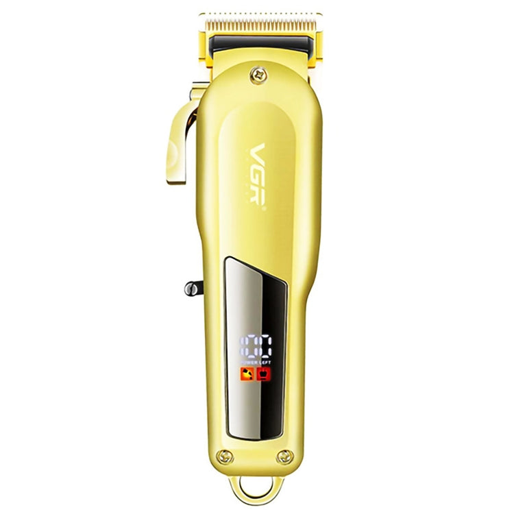 VGR V-278 10W USB Metal Electric Hair Clipper with LED Digital Display(Gold) - Hair Trimmer by VGR | Online Shopping UK | buy2fix