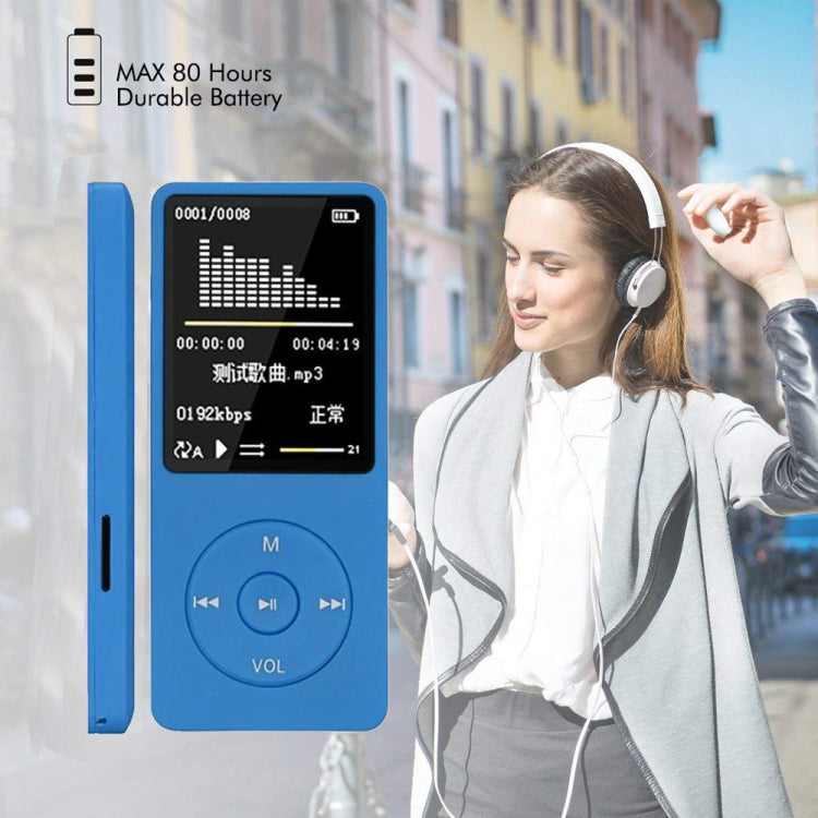 Fashion Portable LCD Screen FM Radio Video Games Movie MP3 MP4 Player Mini Walkman, Memory Capacity:4GB(Blue) - Consumer Electronics by buy2fix | Online Shopping UK | buy2fix
