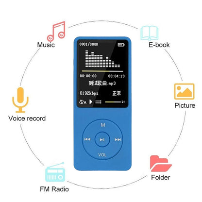 Fashion Portable LCD Screen FM Radio Video Games Movie MP3 MP4 Player Mini Walkman, Memory Capacity:8GB(Pink) - Consumer Electronics by buy2fix | Online Shopping UK | buy2fix