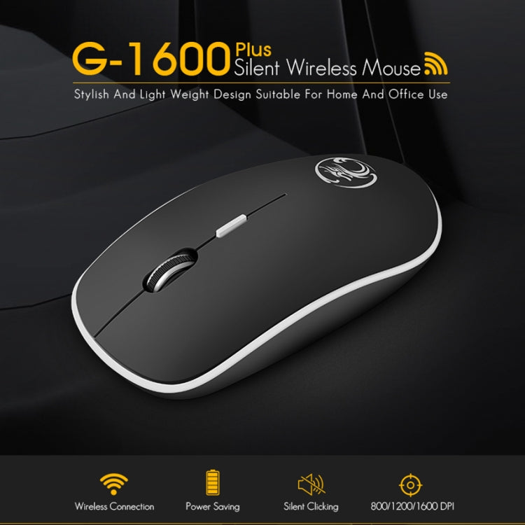 iMICE G-1600 Plus 2.4Ghz 1600 DPI Ergonomic Noiseless USB Mute Wireless Mouse - Computer & Networking by iMICE | Online Shopping UK | buy2fix