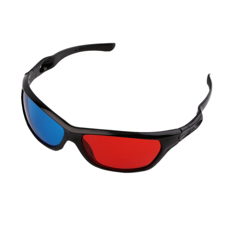 2 PCS Universal 3D Plastic Glasses Black Frame 3D Visoin Glass For Dimensional Anaglyph Movie Game DVD Video - Consumer Electronics by buy2fix | Online Shopping UK | buy2fix