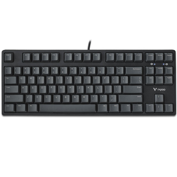 Rapoo V860 Desktop Wired Gaming Mechanical Keyboard, Specifications:87 Keys(Black Shaft) - Wired Keyboard by Rapoo | Online Shopping UK | buy2fix