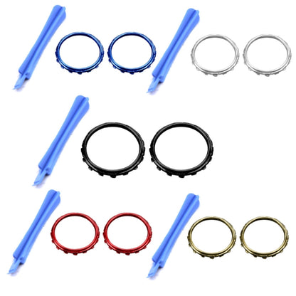 For Xbox One Elite 5pairs 3D Replacement Ring + Screwdriver Handle Accessories, Colour:Silver Plating - Repair & Spare Parts by buy2fix | Online Shopping UK | buy2fix