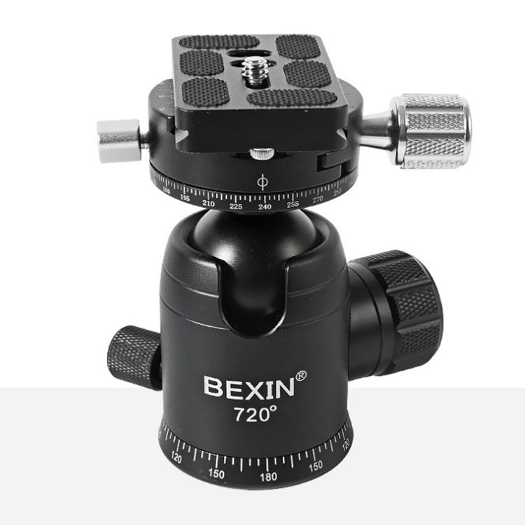 BEXIN 720 Degree Rotation Panoramic Aluminum Alloy Tripod Ball Head with Quick Release Plate - Tripod Heads by BEXIN | Online Shopping UK | buy2fix