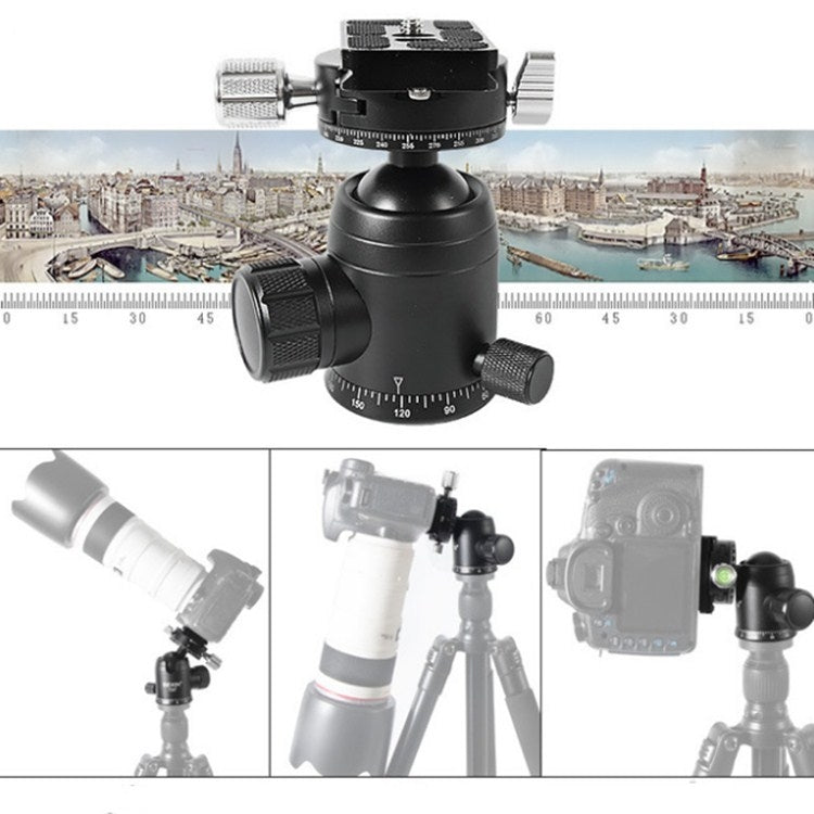 BEXIN 720 Degree Rotation Panoramic Aluminum Alloy Tripod Ball Head with Quick Release Plate - Tripod Heads by BEXIN | Online Shopping UK | buy2fix