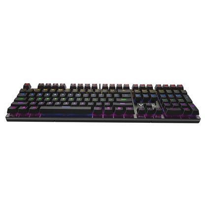 Rapoo V700S 104 Keys Mixed Color Backlight USB Wired Game Computer Without Punching Mechanical Keyboard(Black Shaft) - Wired Keyboard by Rapoo | Online Shopping UK | buy2fix