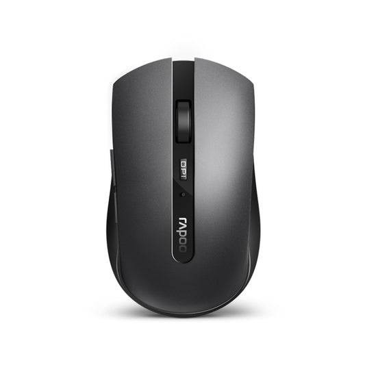 Rapoo 7200M 1600 DPI 6 Buttons 2.4GHz Wireless Bluetooth 4.0 Multi-modes Mouse Notebook Office Mute Mouse(Dark Gray) - Wireless Mice by Rapoo | Online Shopping UK | buy2fix