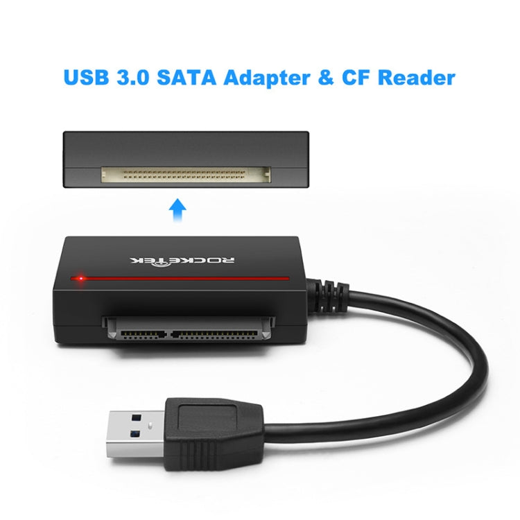 Rocketek RT-CFST USB 3.0 Memory Card Card Reader Topography SATA CF Adapter - eSATA & SATA & IDE by Rocketek | Online Shopping UK | buy2fix
