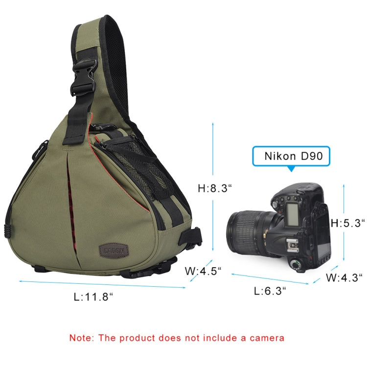 CADeN K1 DSLR Camera Shoulder Waterproof Bag with Rain Cover(Army Green) - Strap Satchel by CADeN | Online Shopping UK | buy2fix