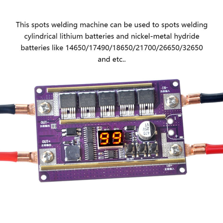 Compatible Version 12V Digital Display DIY Battery Spot Welding Machine Pen Control, Style:10 Square Pen - Home & Garden by buy2fix | Online Shopping UK | buy2fix