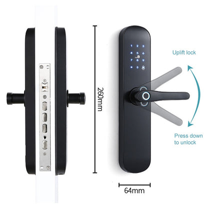 S011M Multi-functional Automatic Fingerprint Lock Hotel Apartment Intelligent Electronic Swipe Password Lock - Security by buy2fix | Online Shopping UK | buy2fix